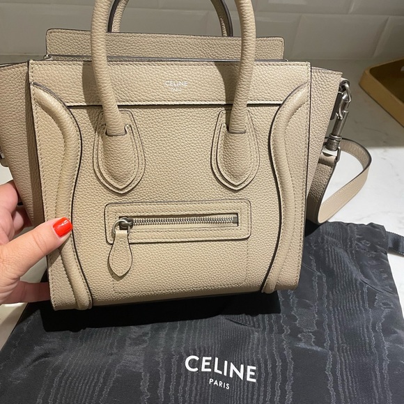 Celine Handbags - Celine Luggage Nano in Dune